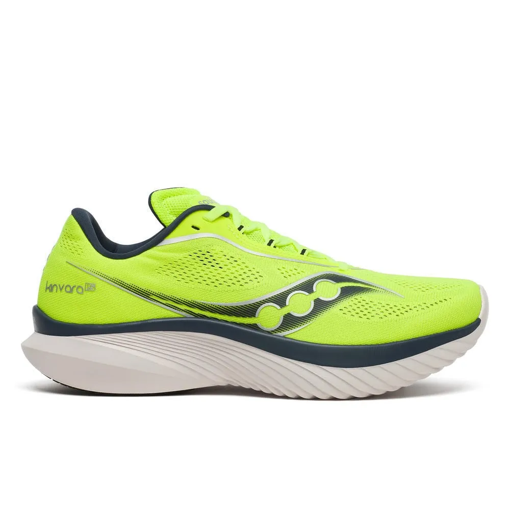 Saucony Kinvara 15 Men's Running Shoes Citron/Navy AW24