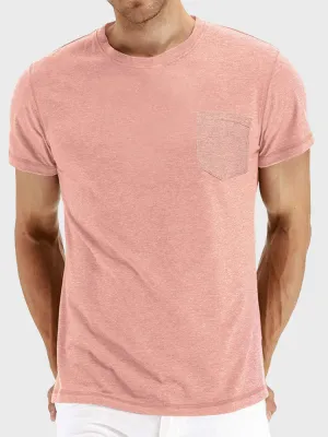 Solid Round Neck Men's Tee