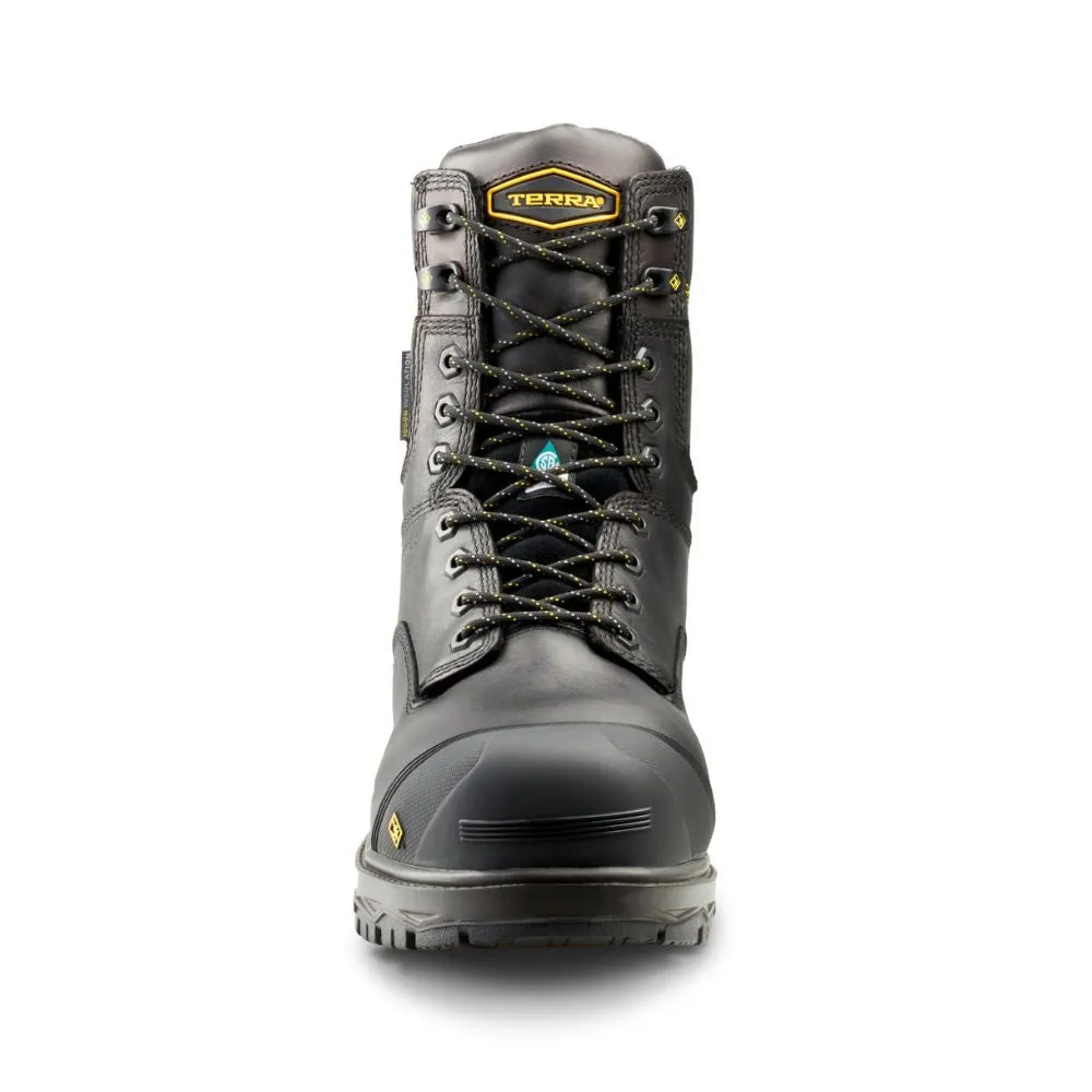 Terra Gantry LXI Men's Winter 8" Composite Toe Work Safety CSA Boot with 1000gms TR0A4TAXBLK