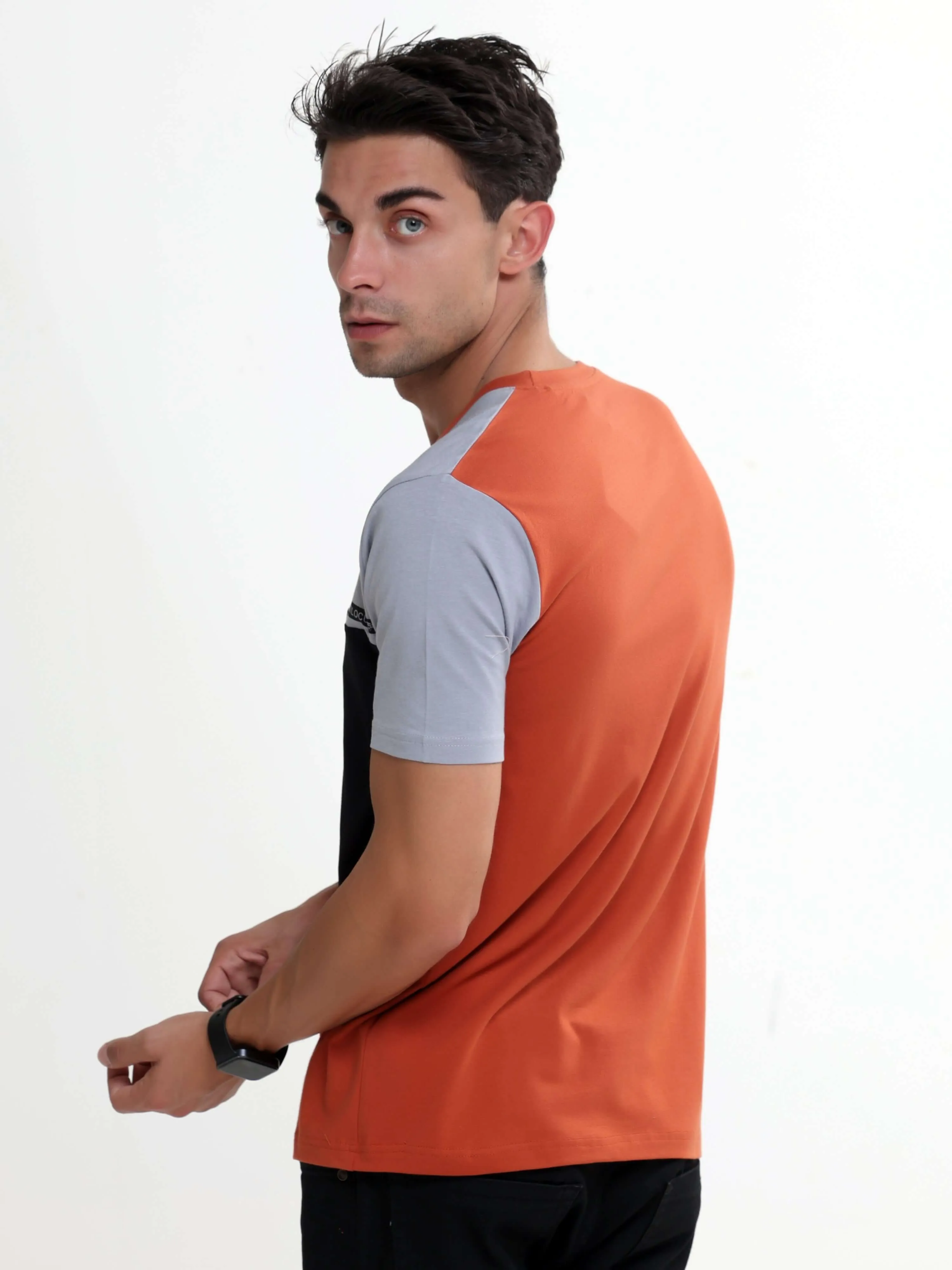 Thrive tangy orange light weight tshirt