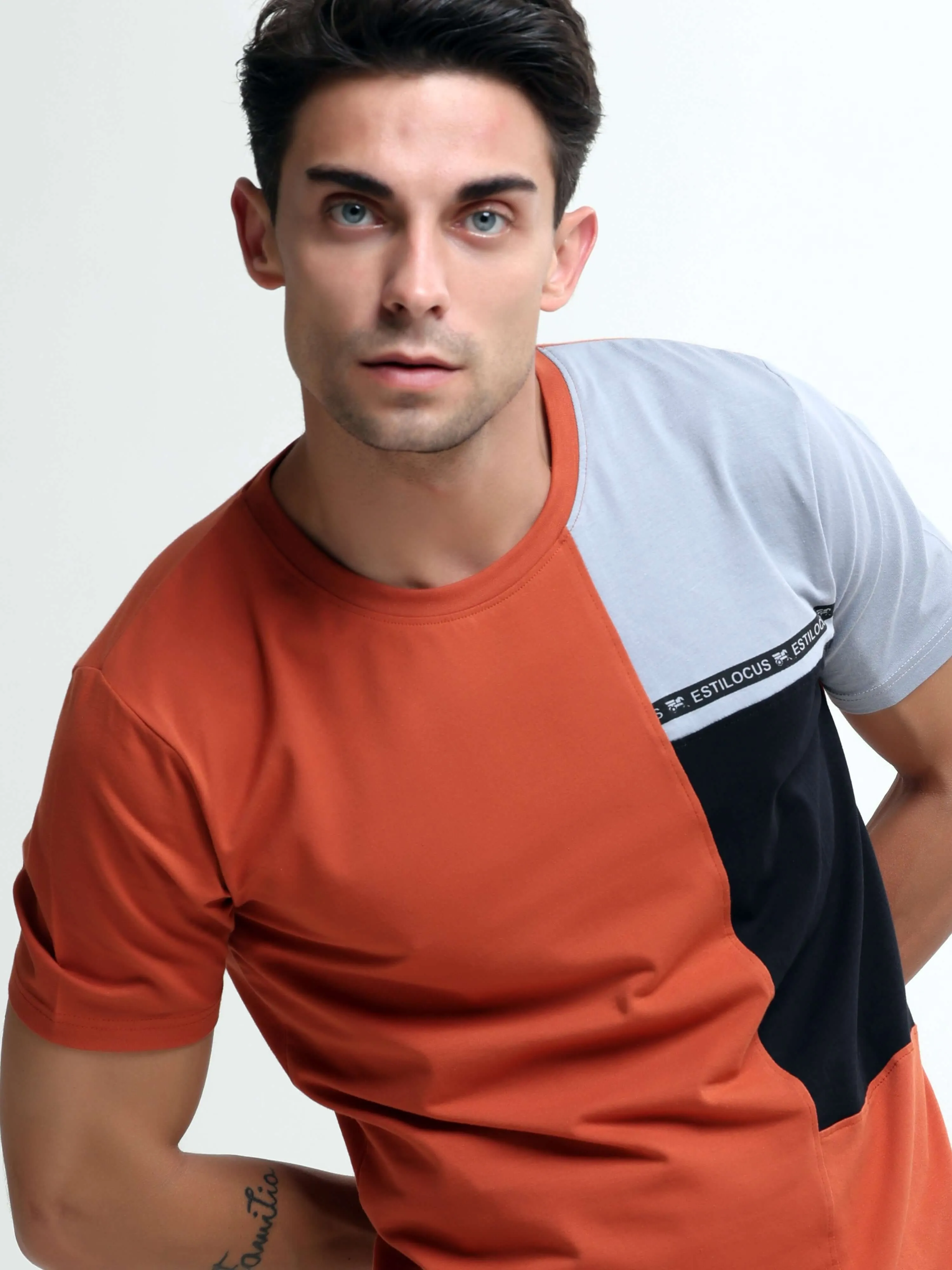 Thrive tangy orange light weight tshirt