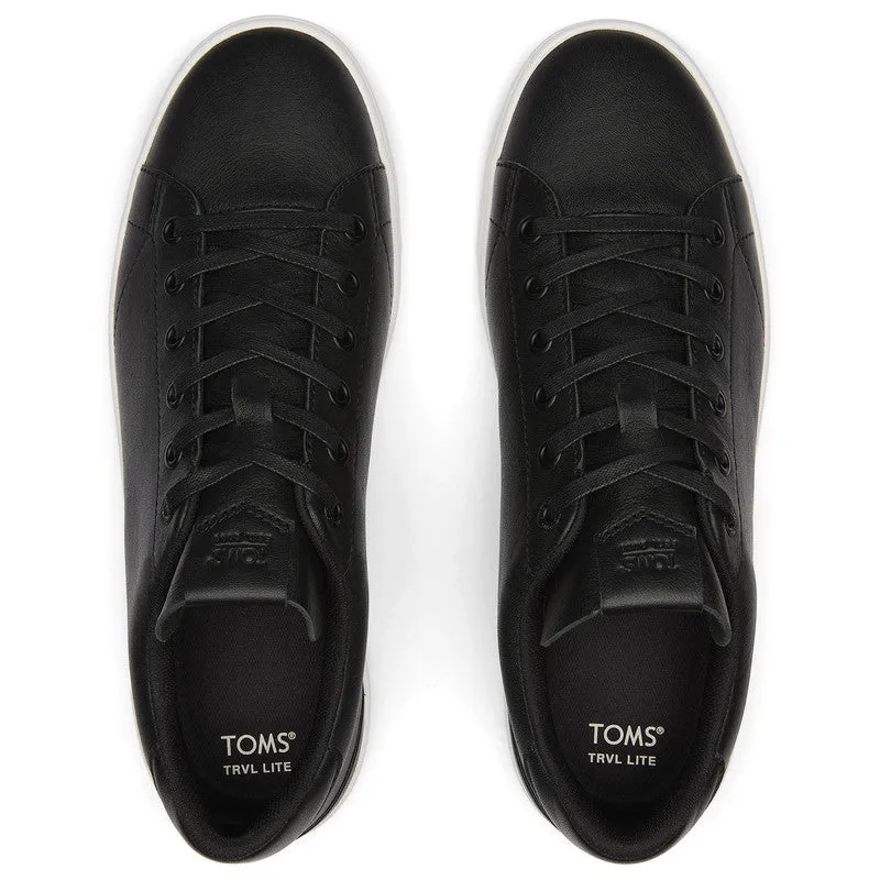 Trvl Lite Black Leather Sneakers