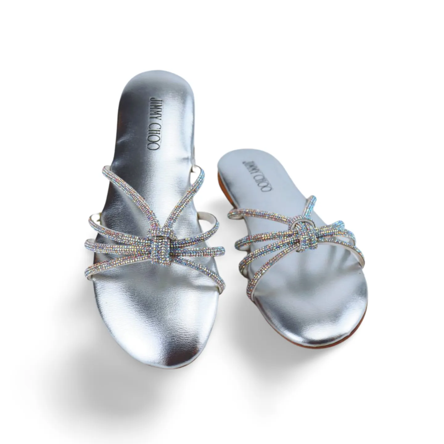 Women's Sandals with Rhinestones and Bows