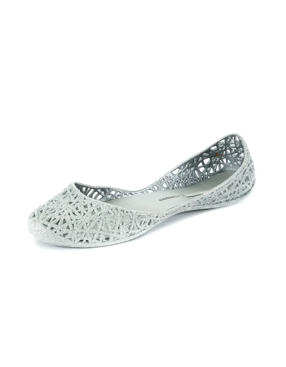 Zig Zag Glitter Ballet Flat